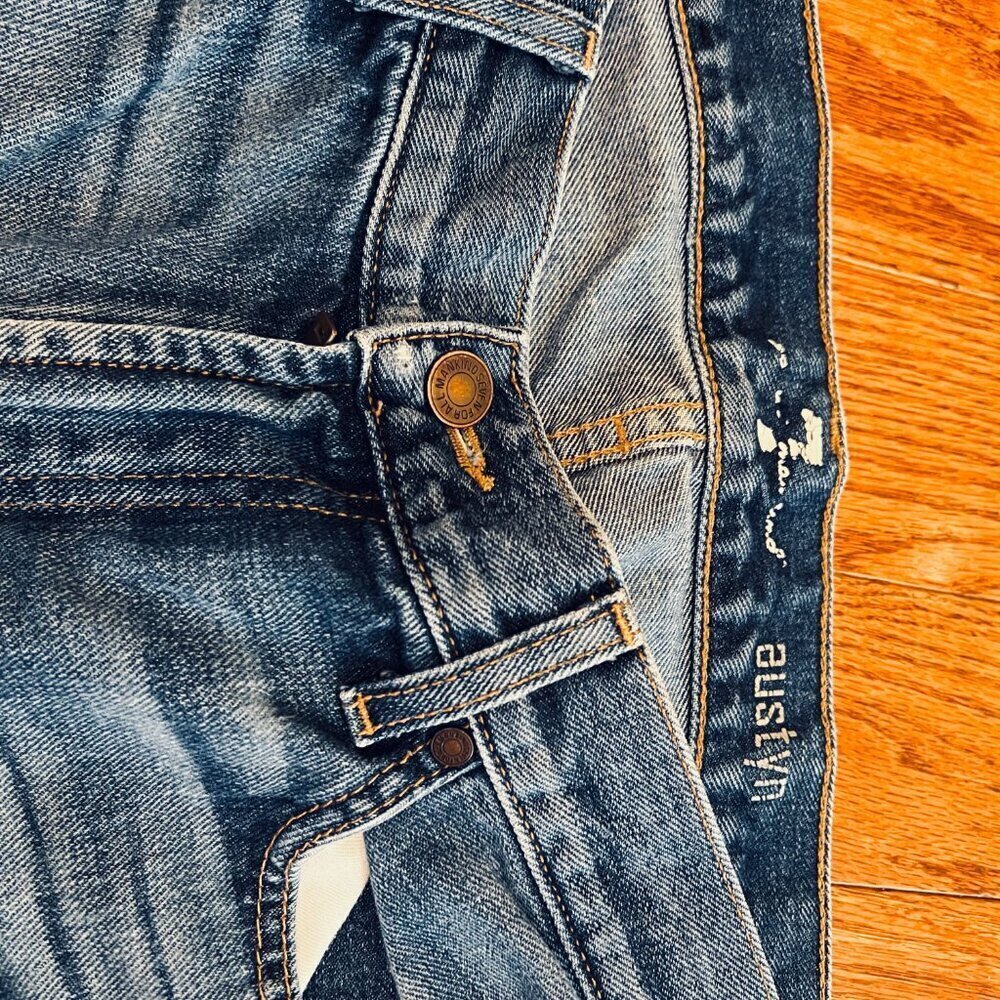7 For All Mankind Jeans Mens 33 x34 Sevens Austyn Straight Denim - Picture 7 of 16
